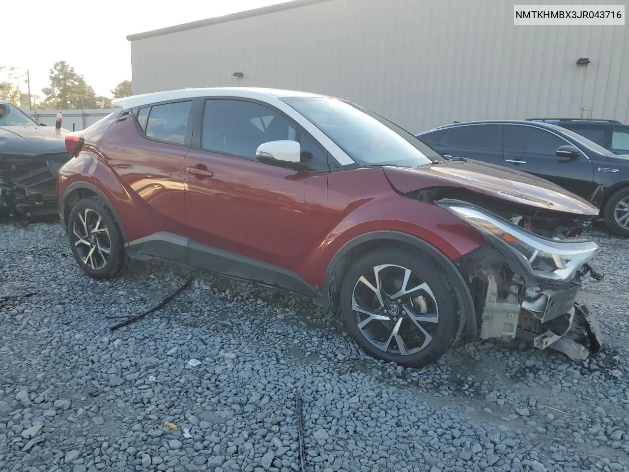 2018 Toyota C-Hr Xle VIN: NMTKHMBX3JR043716 Lot: 78202834