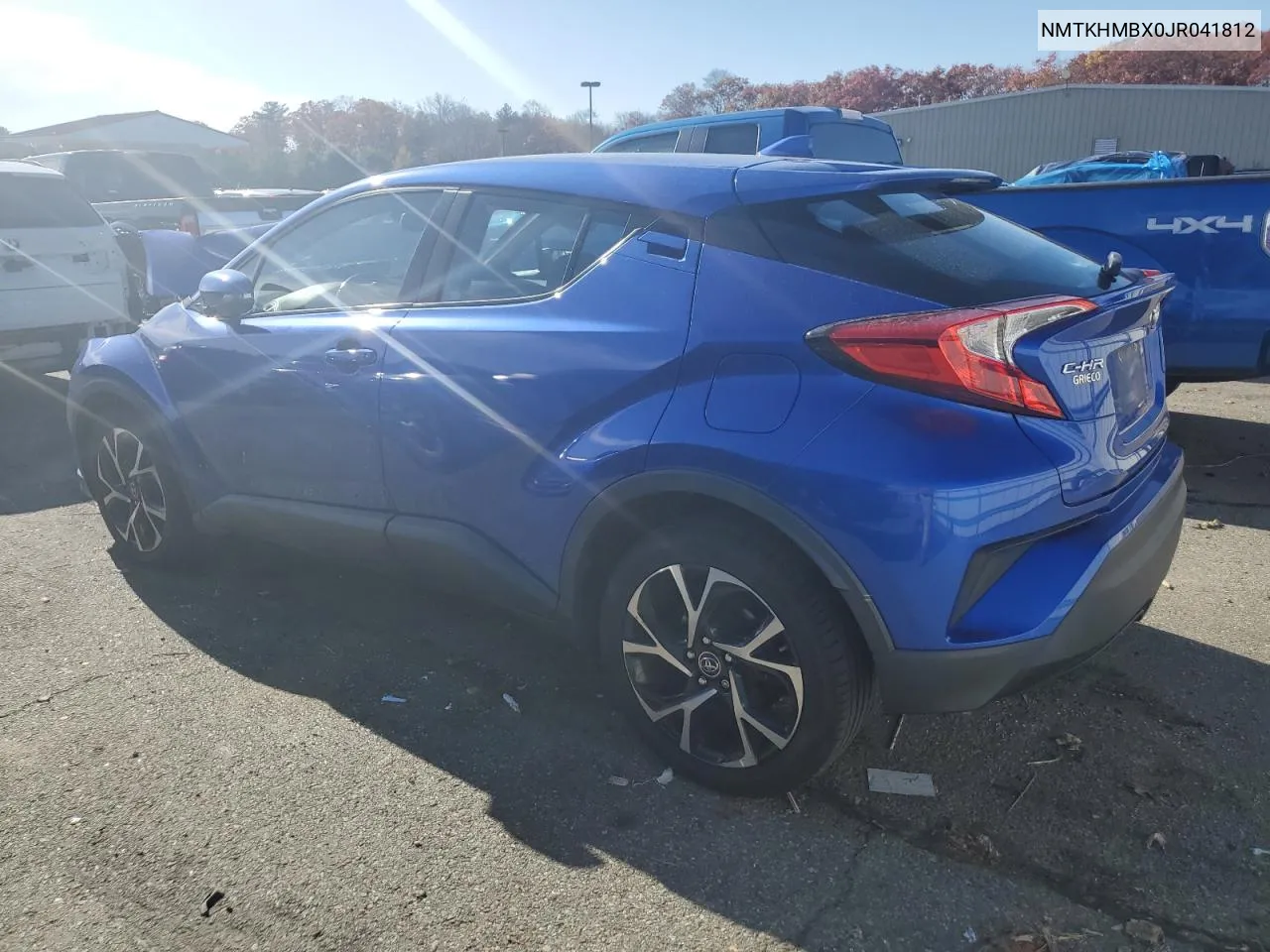 2018 Toyota C-Hr Xle VIN: NMTKHMBX0JR041812 Lot: 78590094