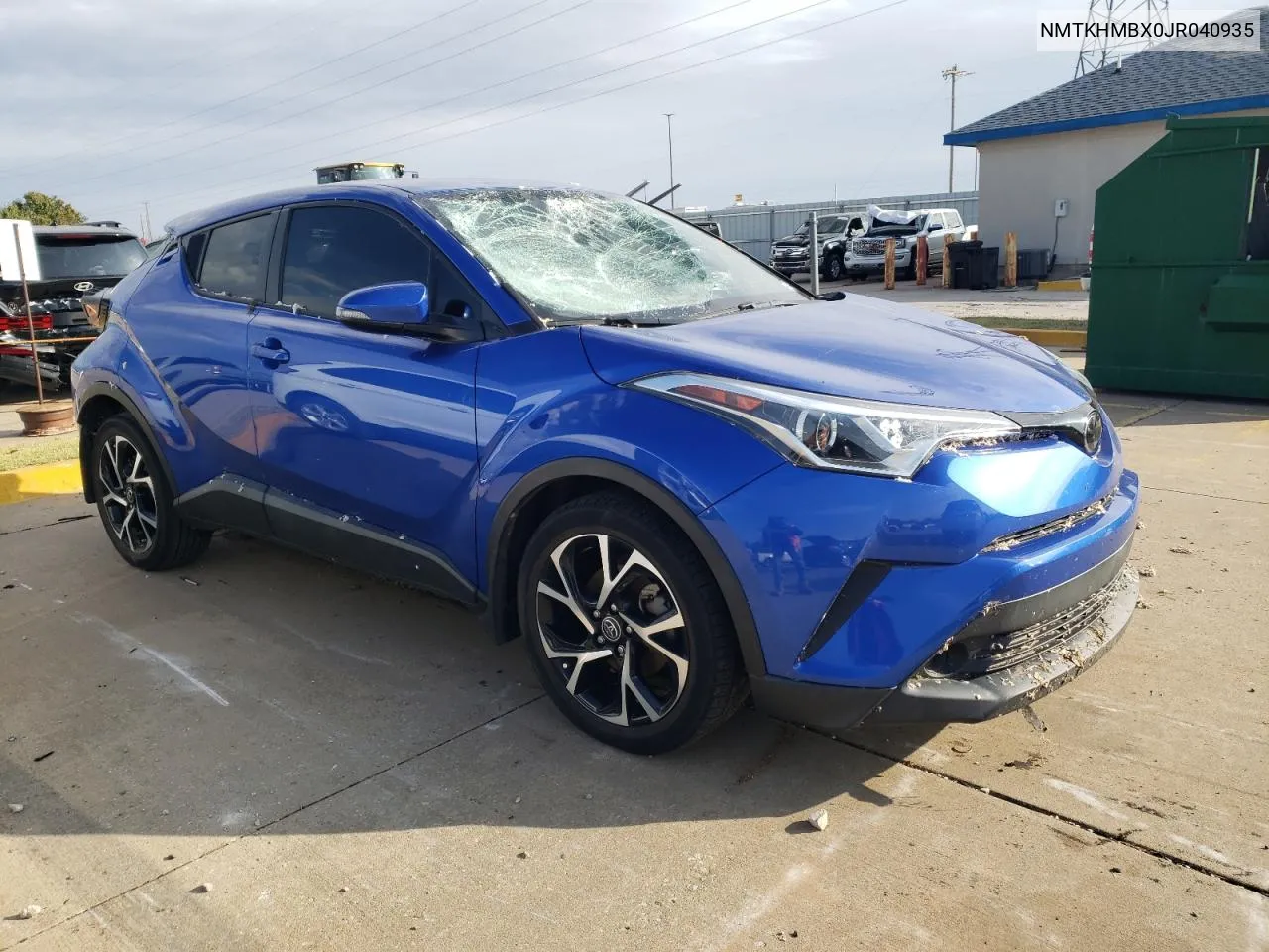 2018 Toyota C-Hr Xle VIN: NMTKHMBX0JR040935 Lot: 79780734