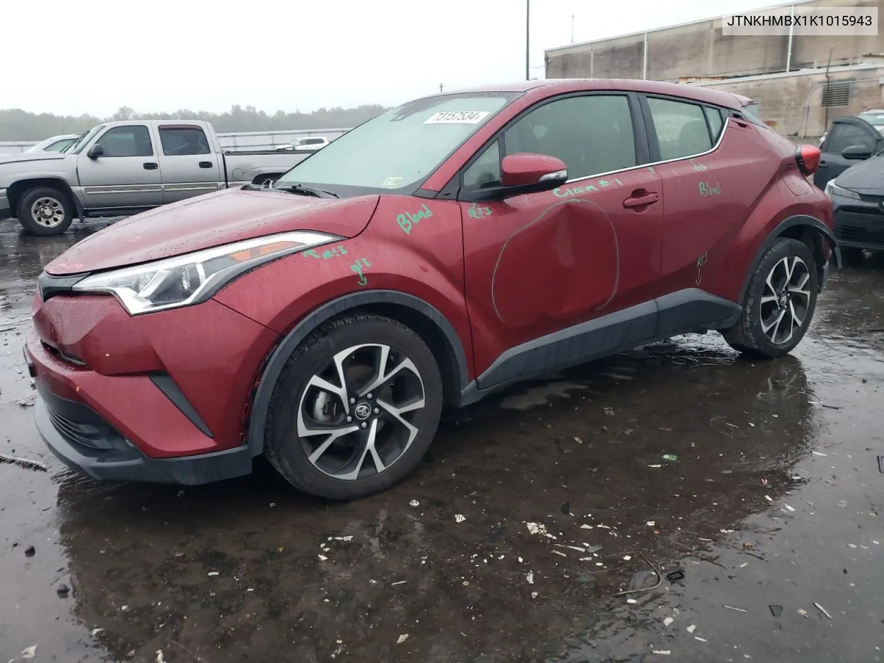 2019 Toyota C-Hr Xle VIN: JTNKHMBX1K1015943 Lot: 73157534