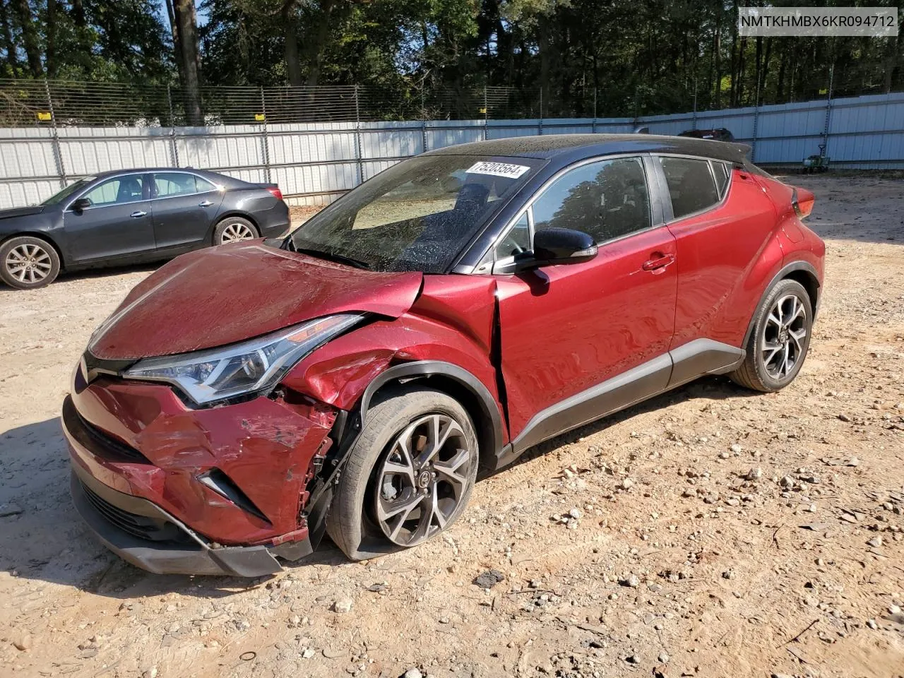 2019 Toyota C-Hr Xle VIN: NMTKHMBX6KR094712 Lot: 75203564