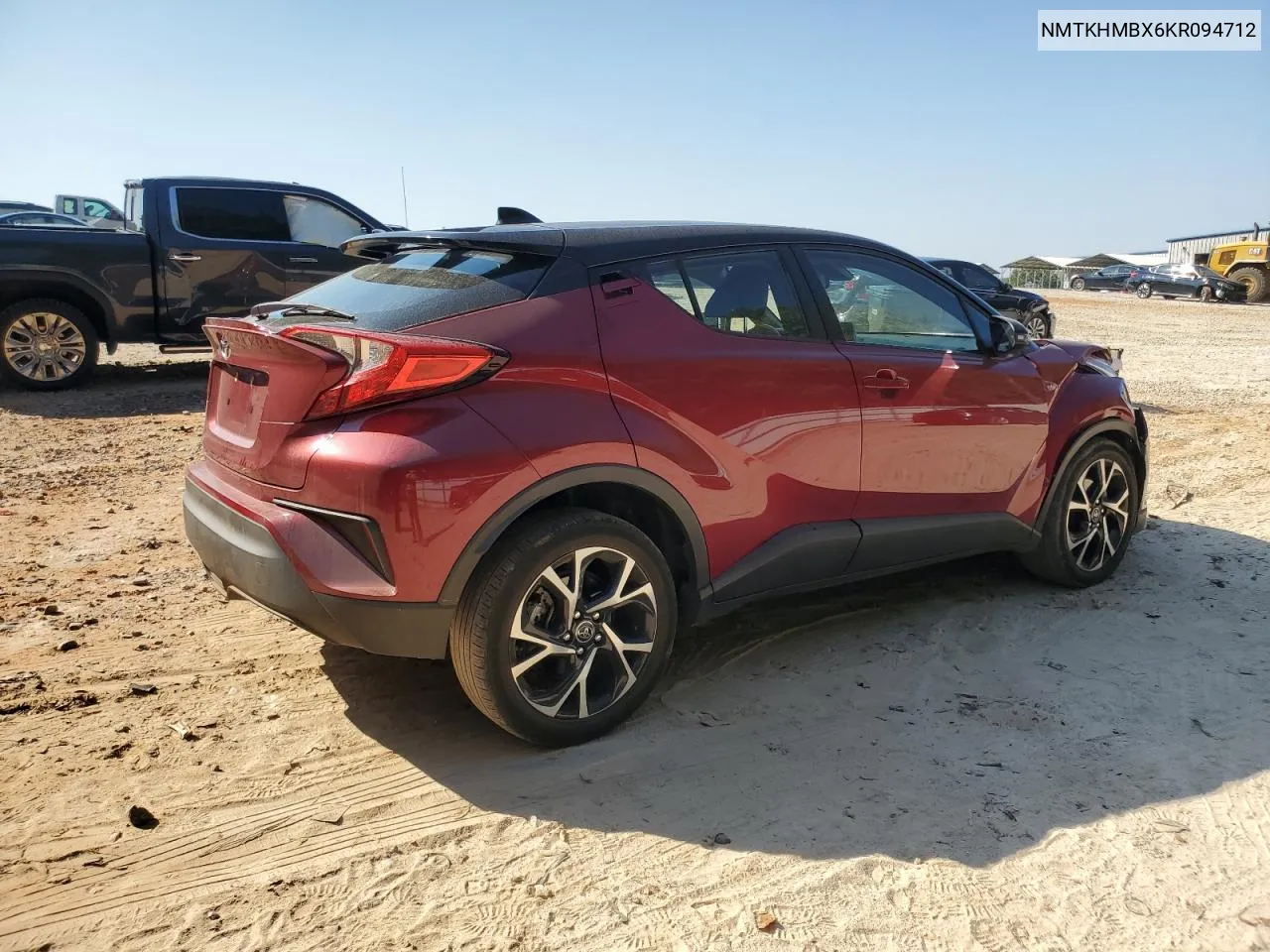 2019 Toyota C-Hr Xle VIN: NMTKHMBX6KR094712 Lot: 75203564