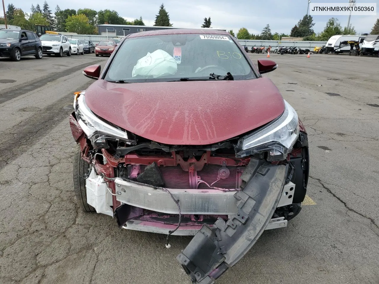 2019 Toyota C-Hr Xle VIN: JTNKHMBX9K1050360 Lot: 75569094