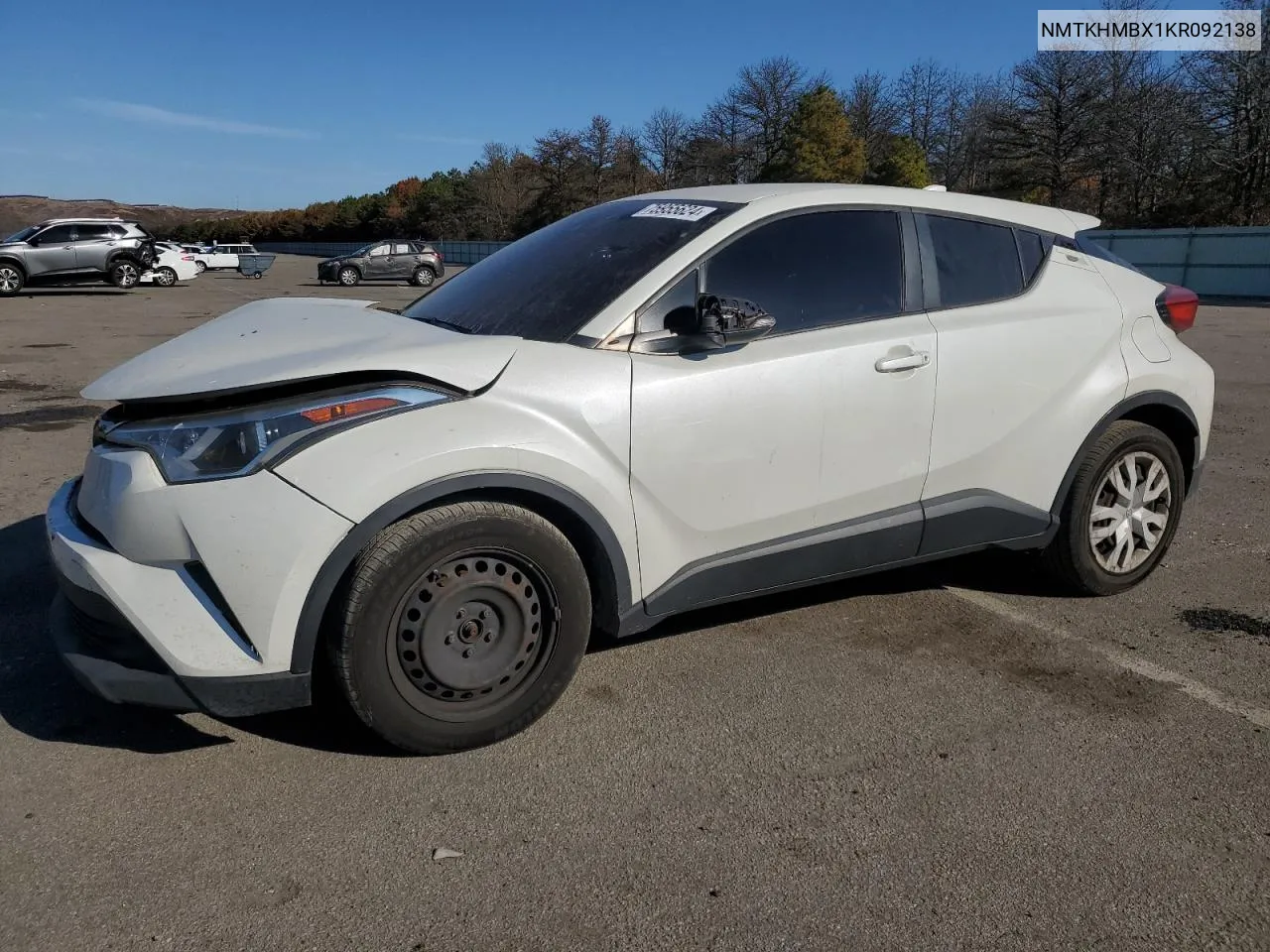 2019 Toyota C-Hr Xle VIN: NMTKHMBX1KR092138 Lot: 75955624