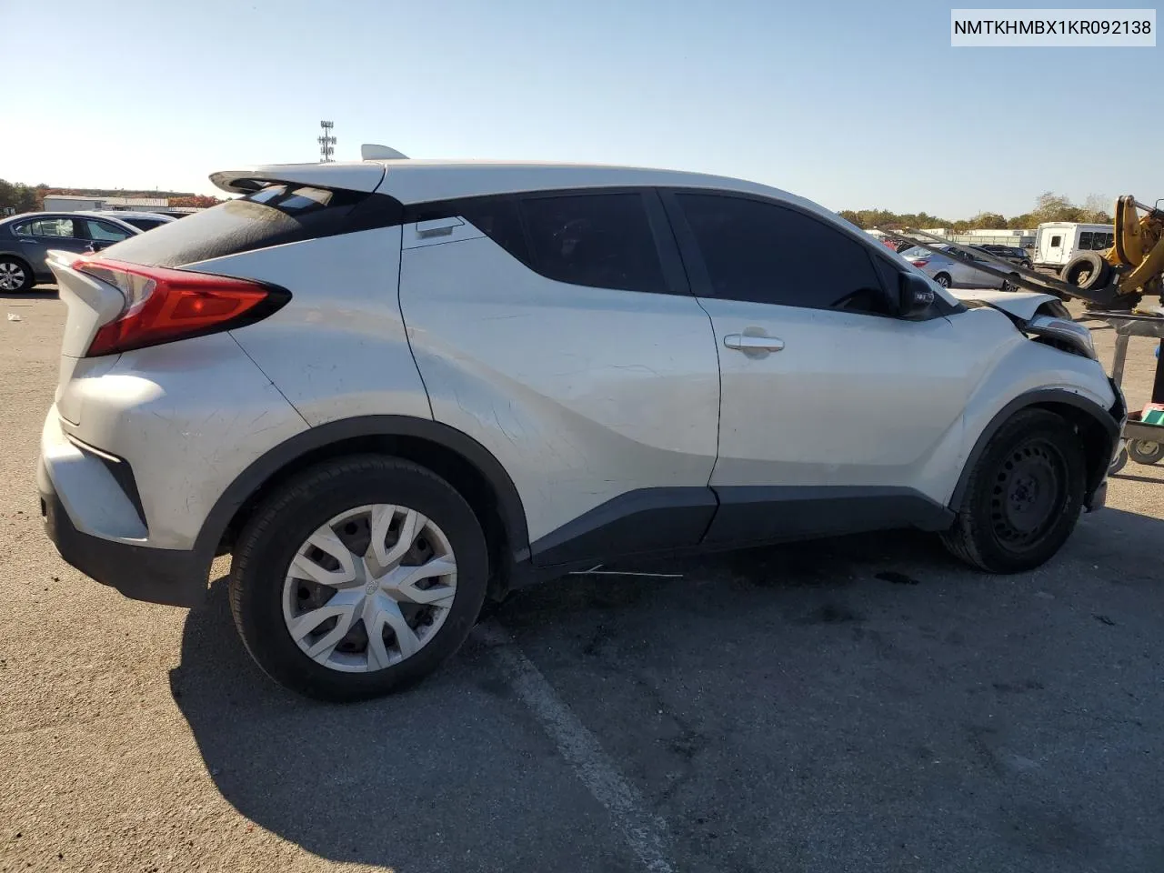 2019 Toyota C-Hr Xle VIN: NMTKHMBX1KR092138 Lot: 75955624