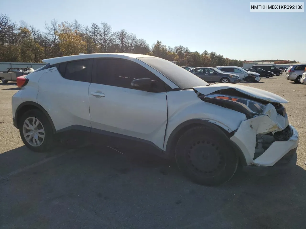 2019 Toyota C-Hr Xle VIN: NMTKHMBX1KR092138 Lot: 75955624