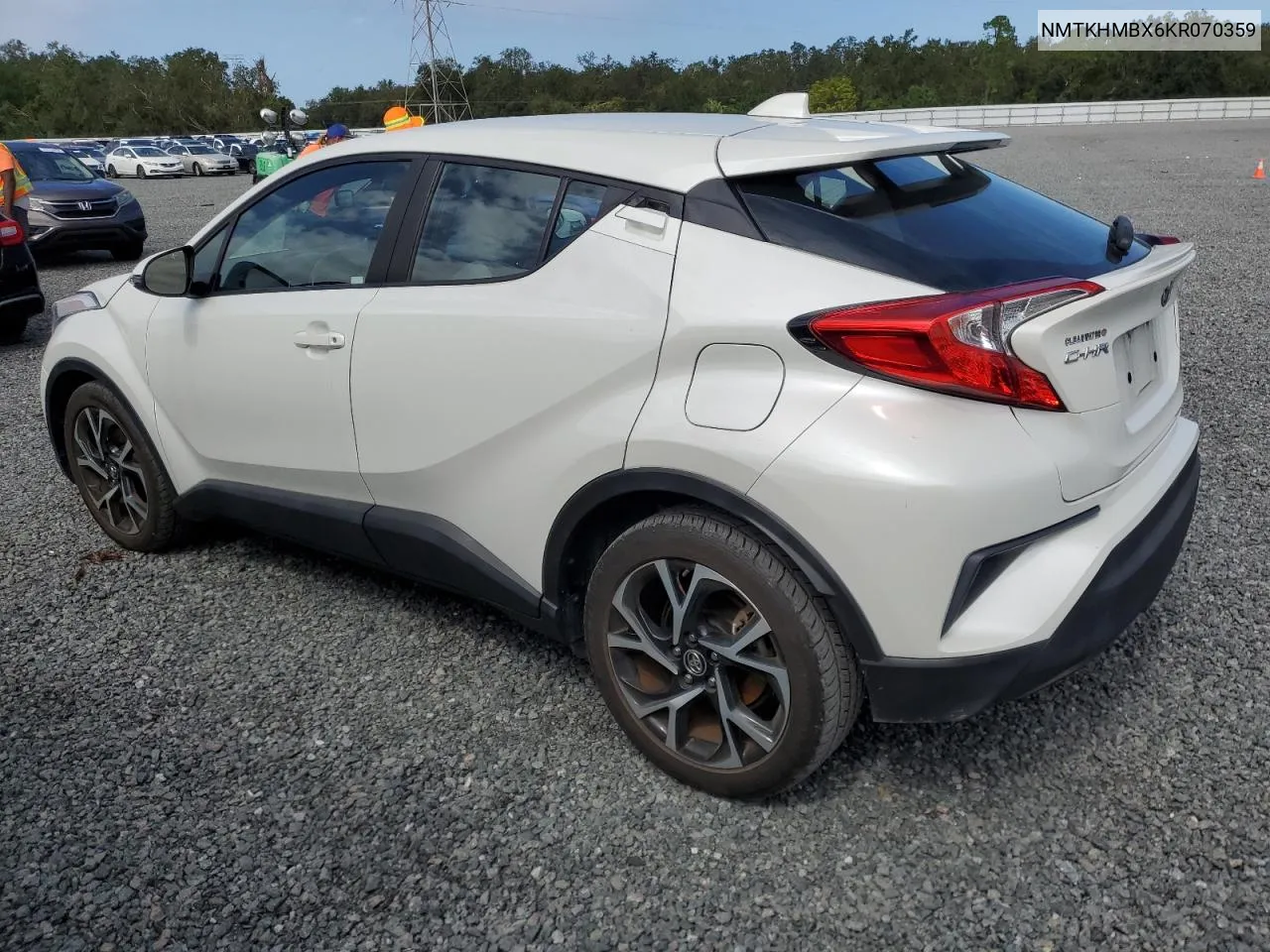 2019 Toyota C-Hr Xle VIN: NMTKHMBX6KR070359 Lot: 75961274