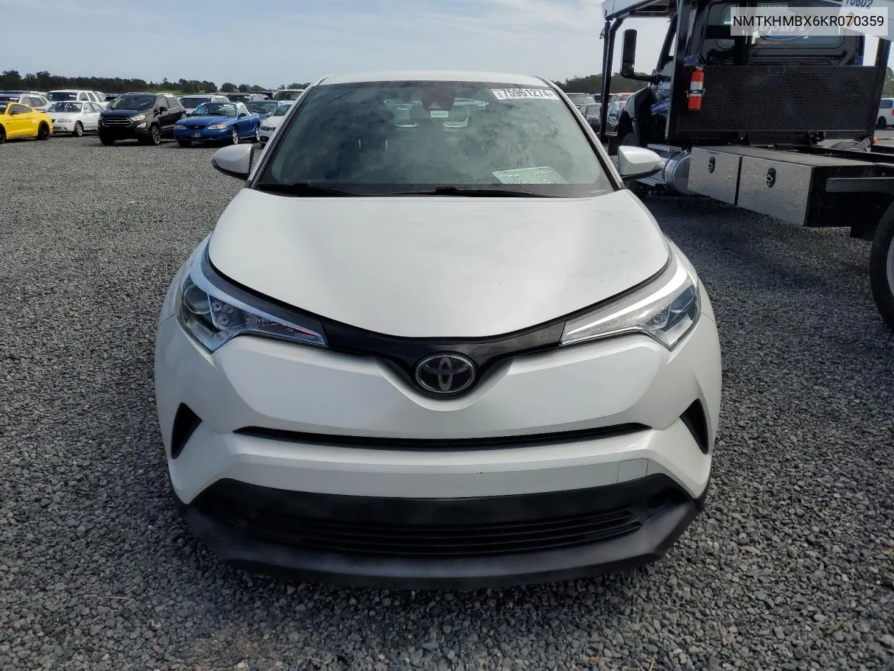 2019 Toyota C-Hr Xle VIN: NMTKHMBX6KR070359 Lot: 75961274