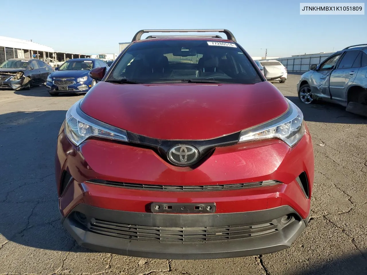 2019 Toyota C-Hr Xle VIN: JTNKHMBX1K1051809 Lot: 77280514