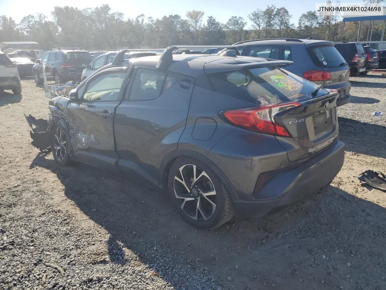 2019 Toyota C-Hr Xle VIN: JTNKHMBX4K1024698 Lot: 77475154