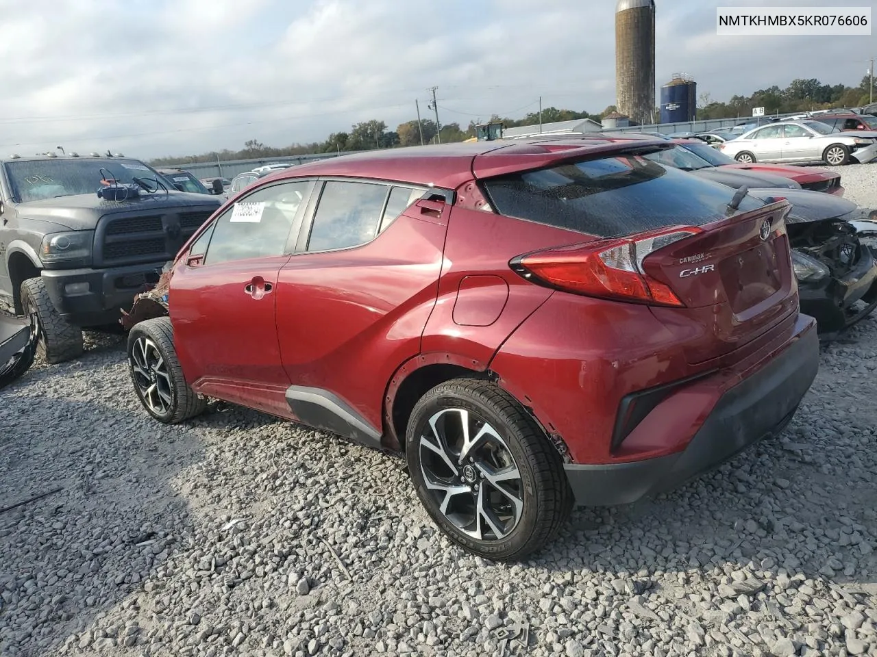 2019 Toyota C-Hr Xle VIN: NMTKHMBX5KR076606 Lot: 77806634