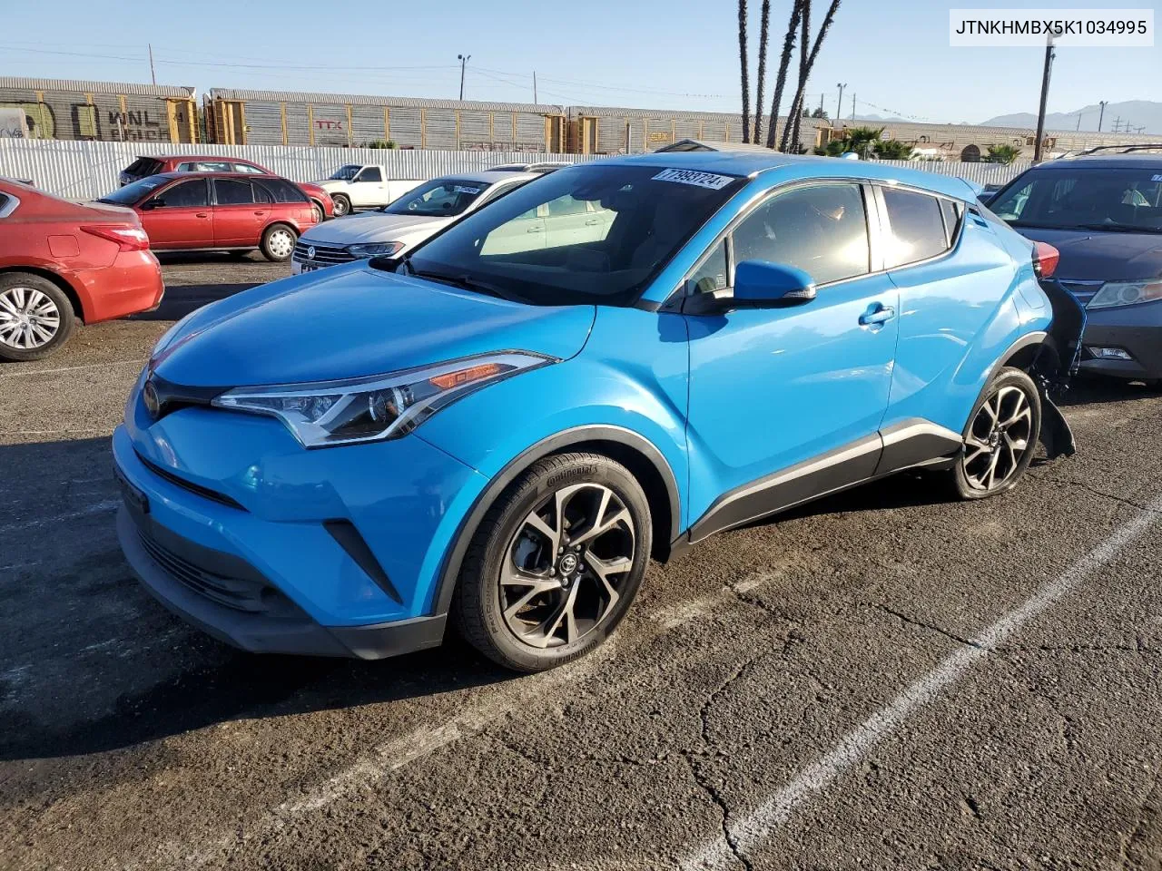 2019 Toyota C-Hr Xle VIN: JTNKHMBX5K1034995 Lot: 77993724