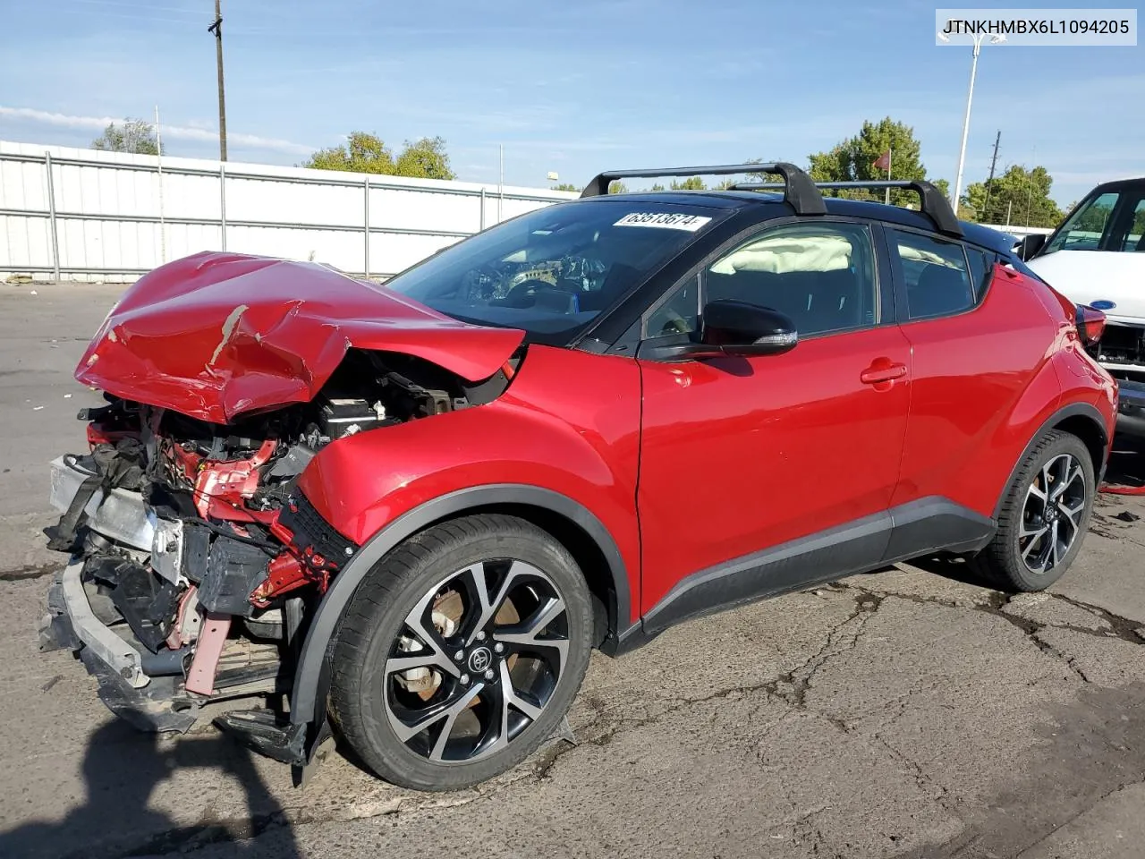 2020 Toyota C-Hr Xle VIN: JTNKHMBX6L1094205 Lot: 63513674