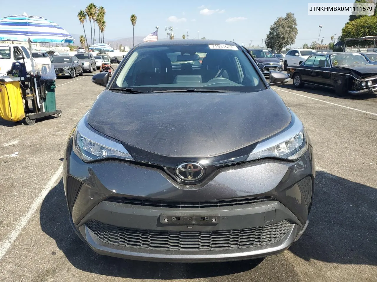 2021 Toyota C-Hr Xle VIN: JTNKHMBX0M1111579 Lot: 71931624