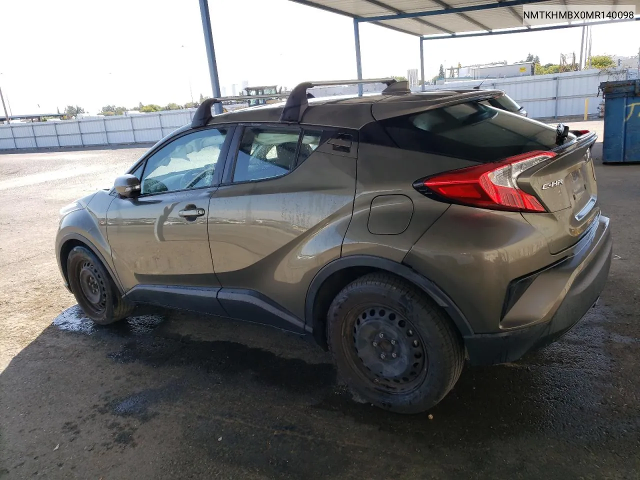 2021 Toyota C-Hr Xle VIN: NMTKHMBX0MR140098 Lot: 72136544