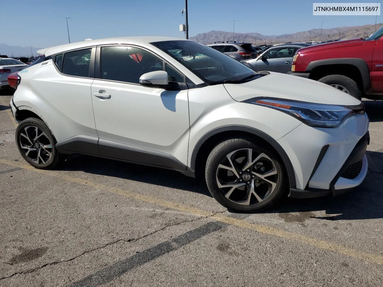 JTNKHMBX4M1115697 2021 Toyota C-Hr Xle