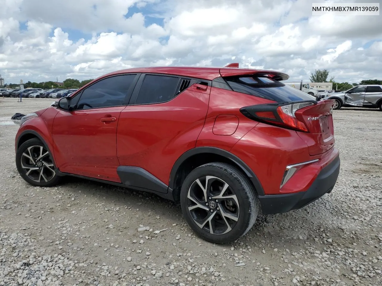 2021 Toyota C-Hr Xle VIN: NMTKHMBX7MR139059 Lot: 74675914