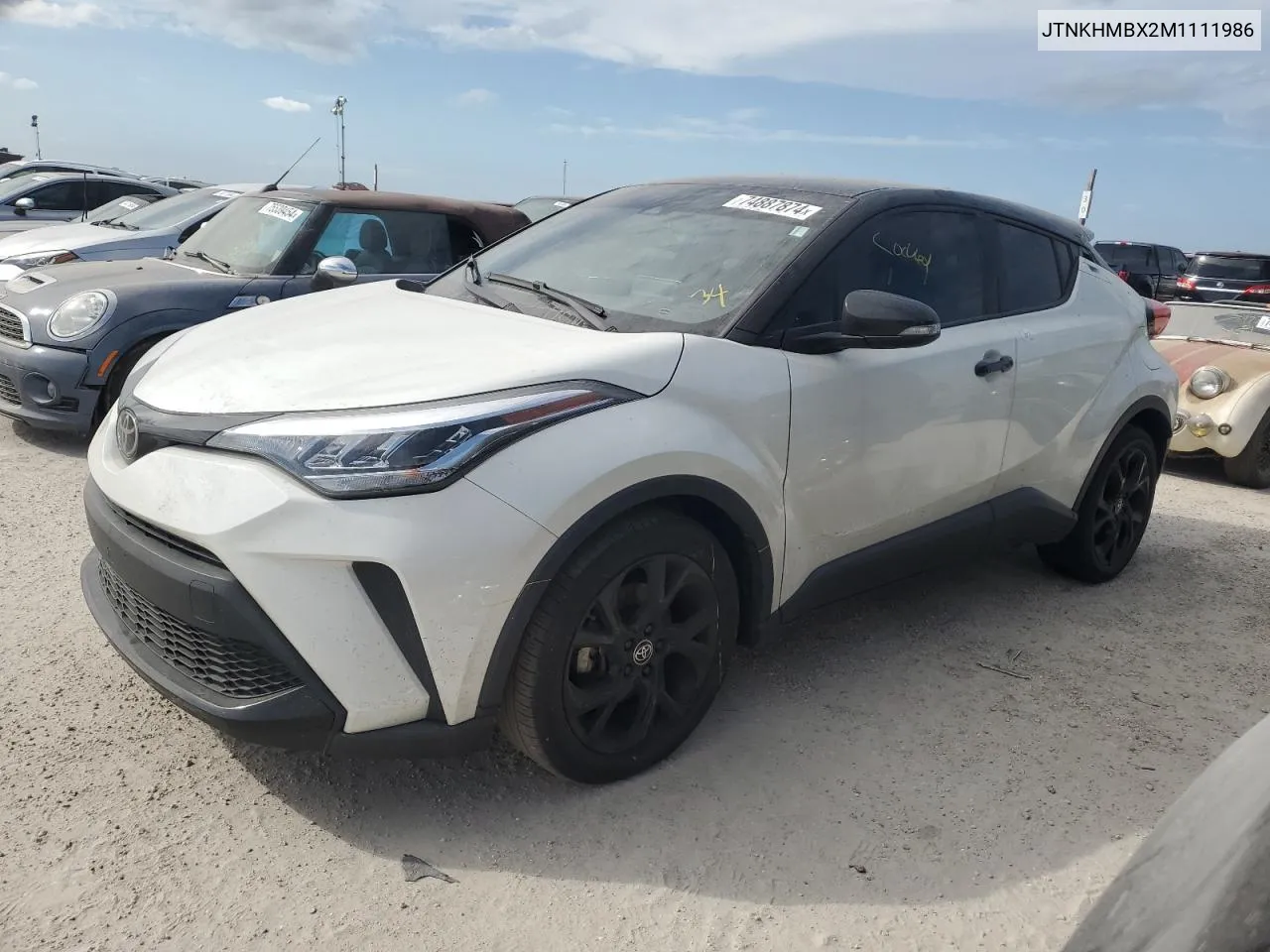 2021 Toyota C-Hr Xle VIN: JTNKHMBX2M1111986 Lot: 74887874