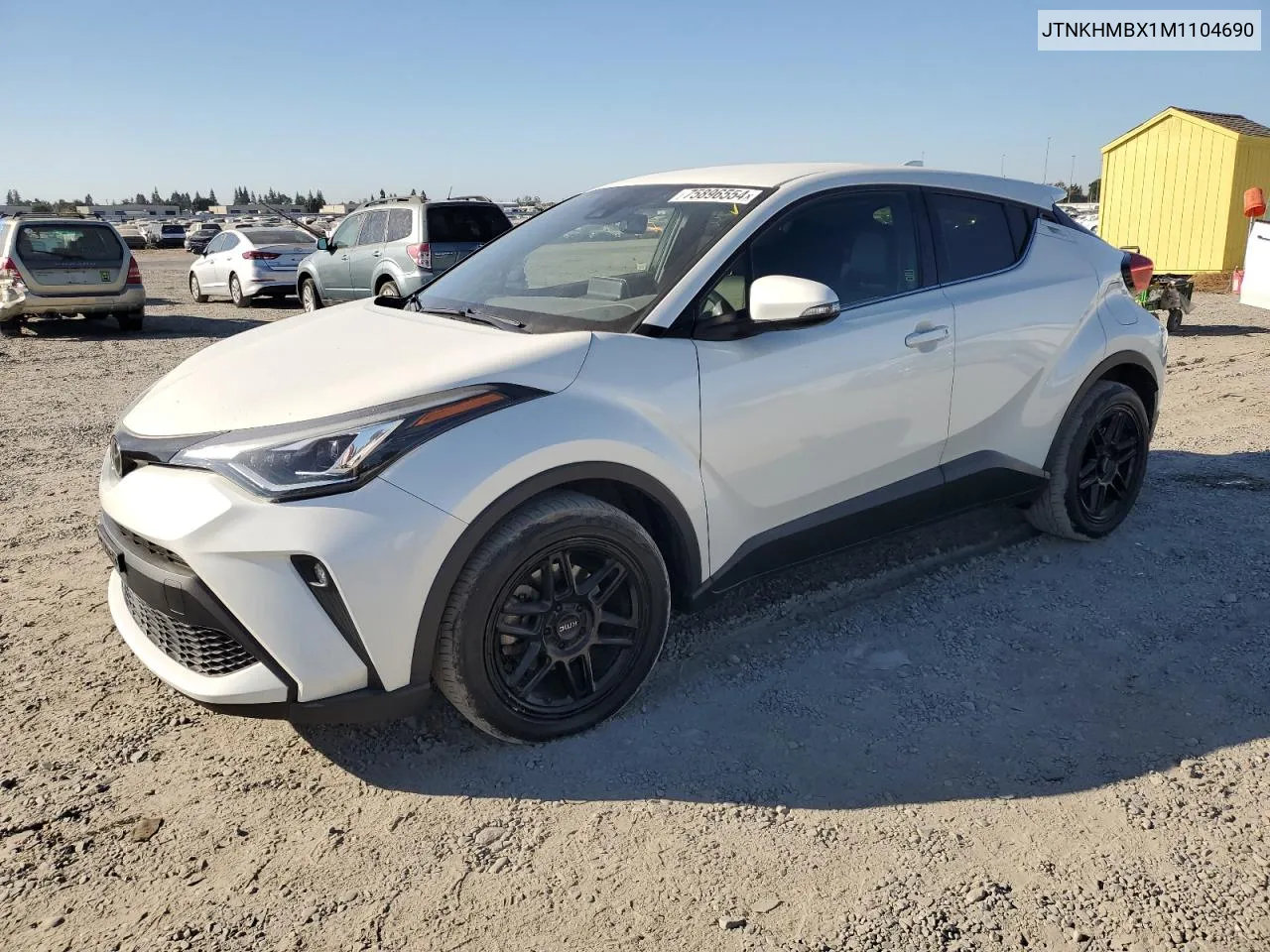 2021 Toyota C-Hr Xle VIN: JTNKHMBX1M1104690 Lot: 75896554