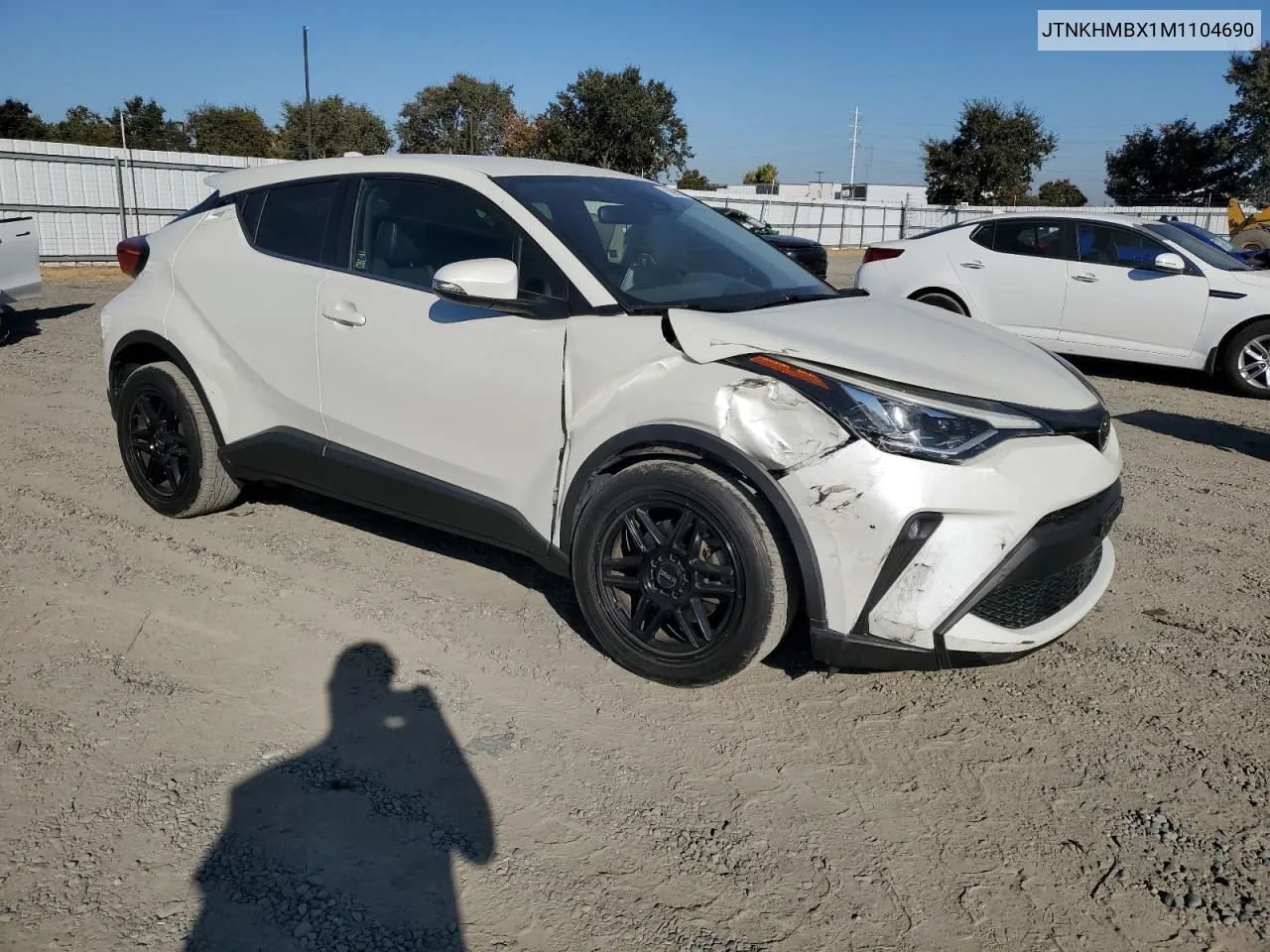 2021 Toyota C-Hr Xle VIN: JTNKHMBX1M1104690 Lot: 75896554