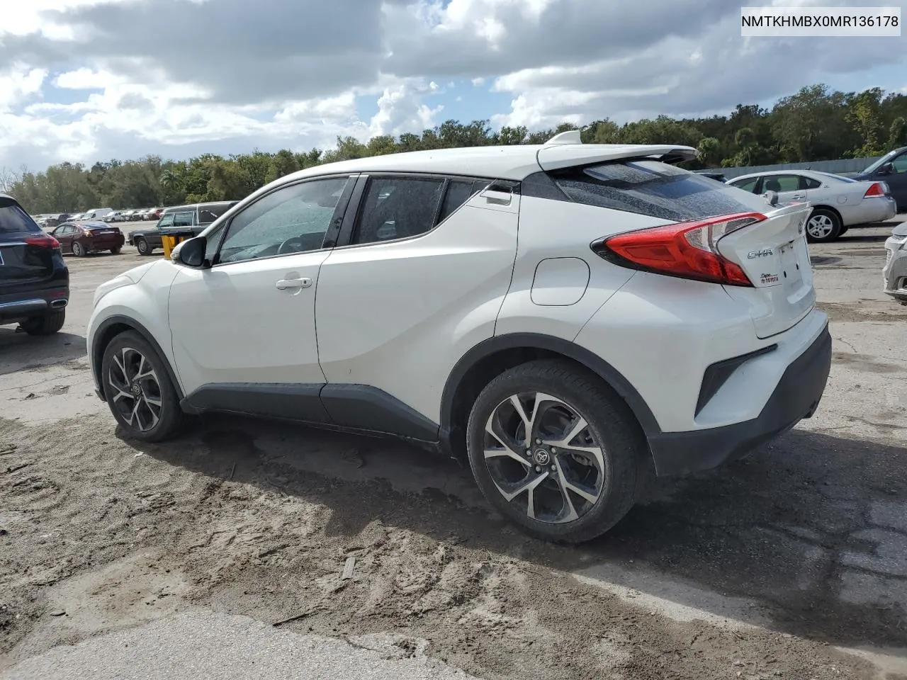 2021 Toyota C-Hr Xle VIN: NMTKHMBX0MR136178 Lot: 76924304