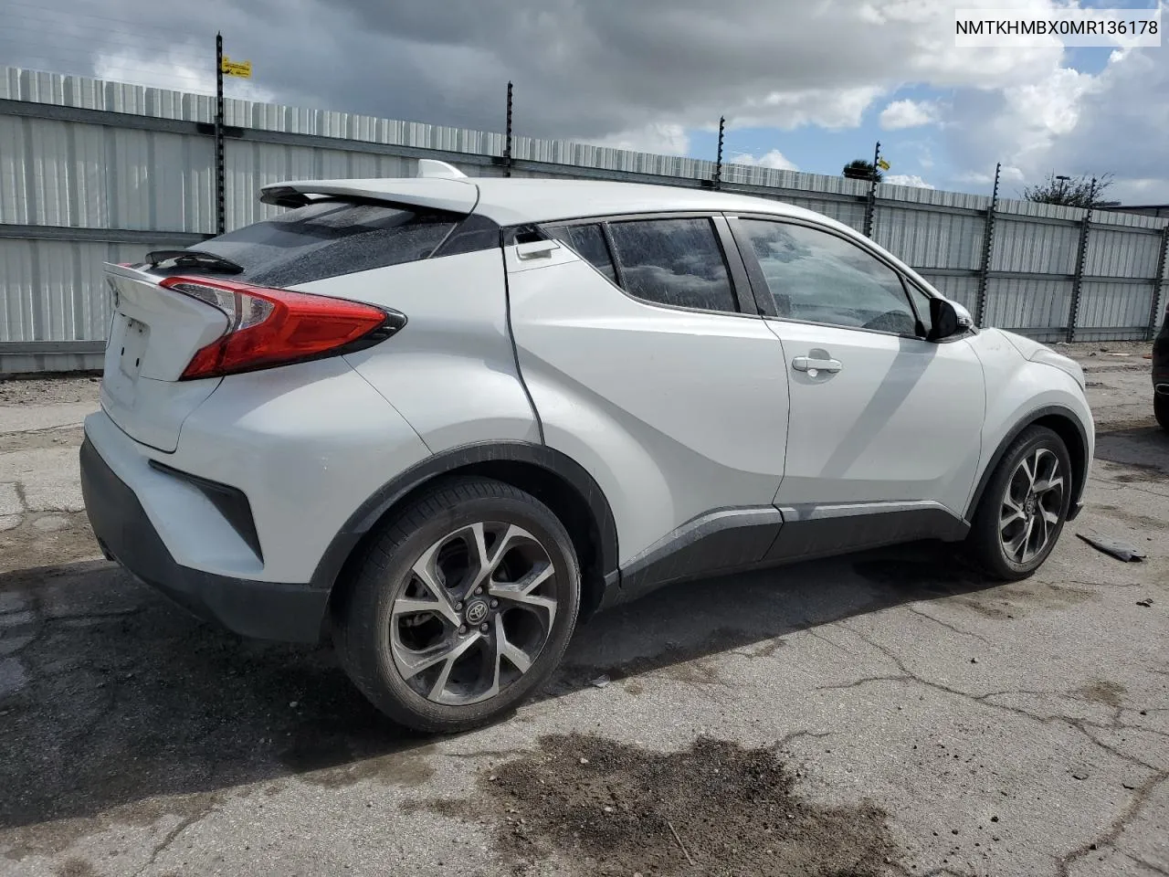 2021 Toyota C-Hr Xle VIN: NMTKHMBX0MR136178 Lot: 76924304