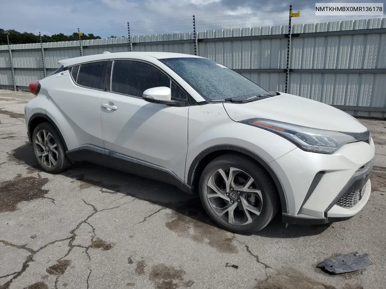 2021 Toyota C-Hr Xle VIN: NMTKHMBX0MR136178 Lot: 76924304