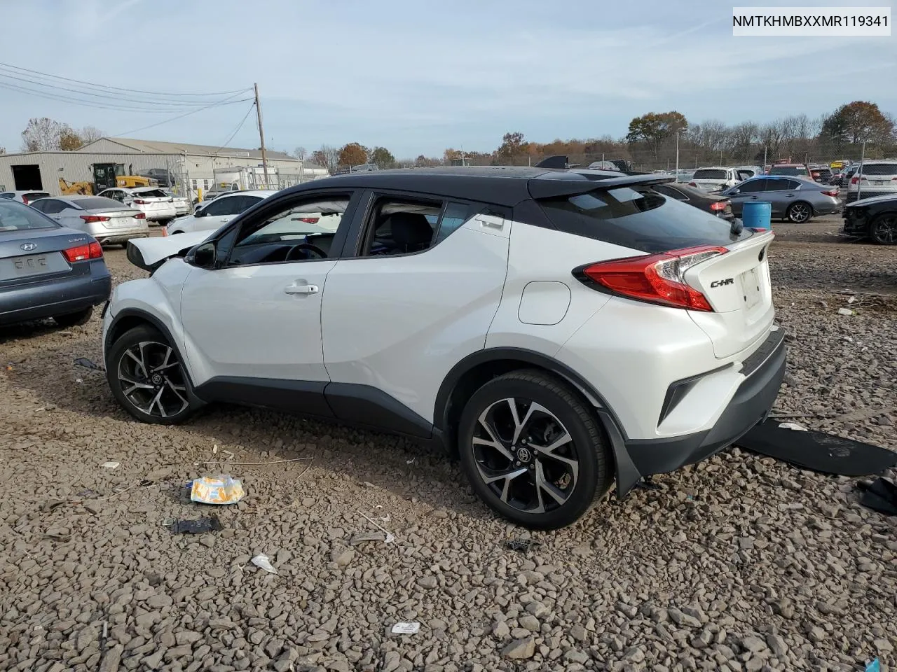 2021 Toyota C-Hr Xle VIN: NMTKHMBXXMR119341 Lot: 78329184