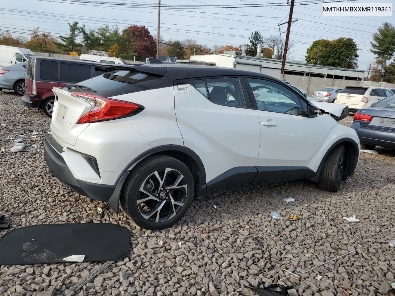 2021 Toyota C-Hr Xle VIN: NMTKHMBXXMR119341 Lot: 78329184