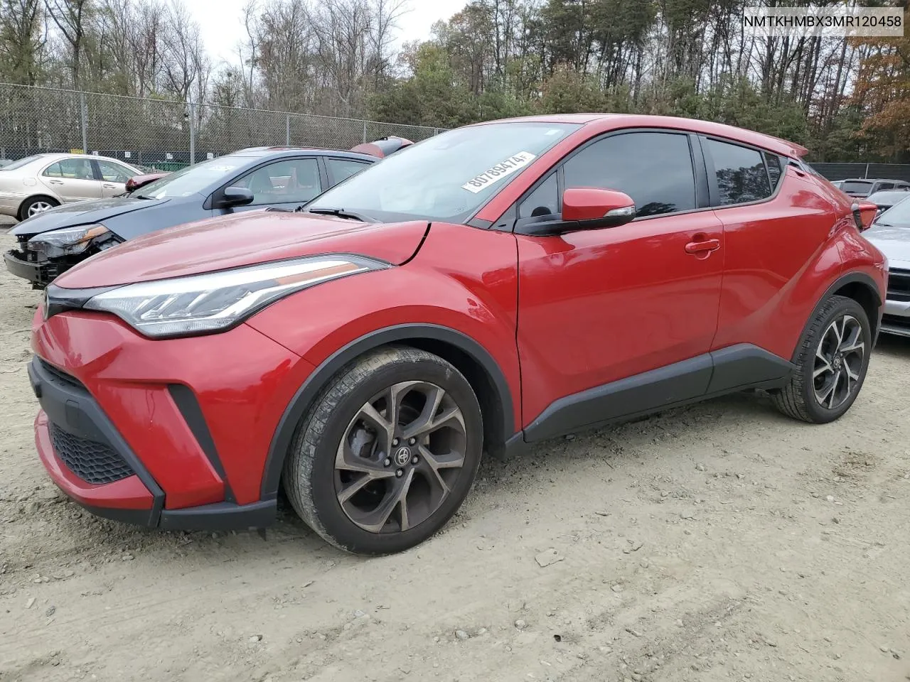 2021 Toyota C-Hr Xle VIN: NMTKHMBX3MR120458 Lot: 80789474