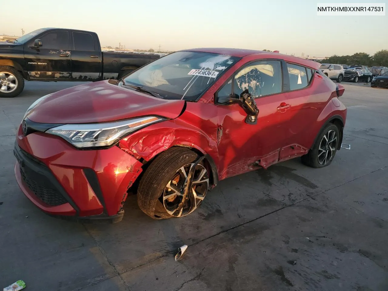 2022 Toyota C-Hr Xle VIN: NMTKHMBXXNR147531 Lot: 77456364