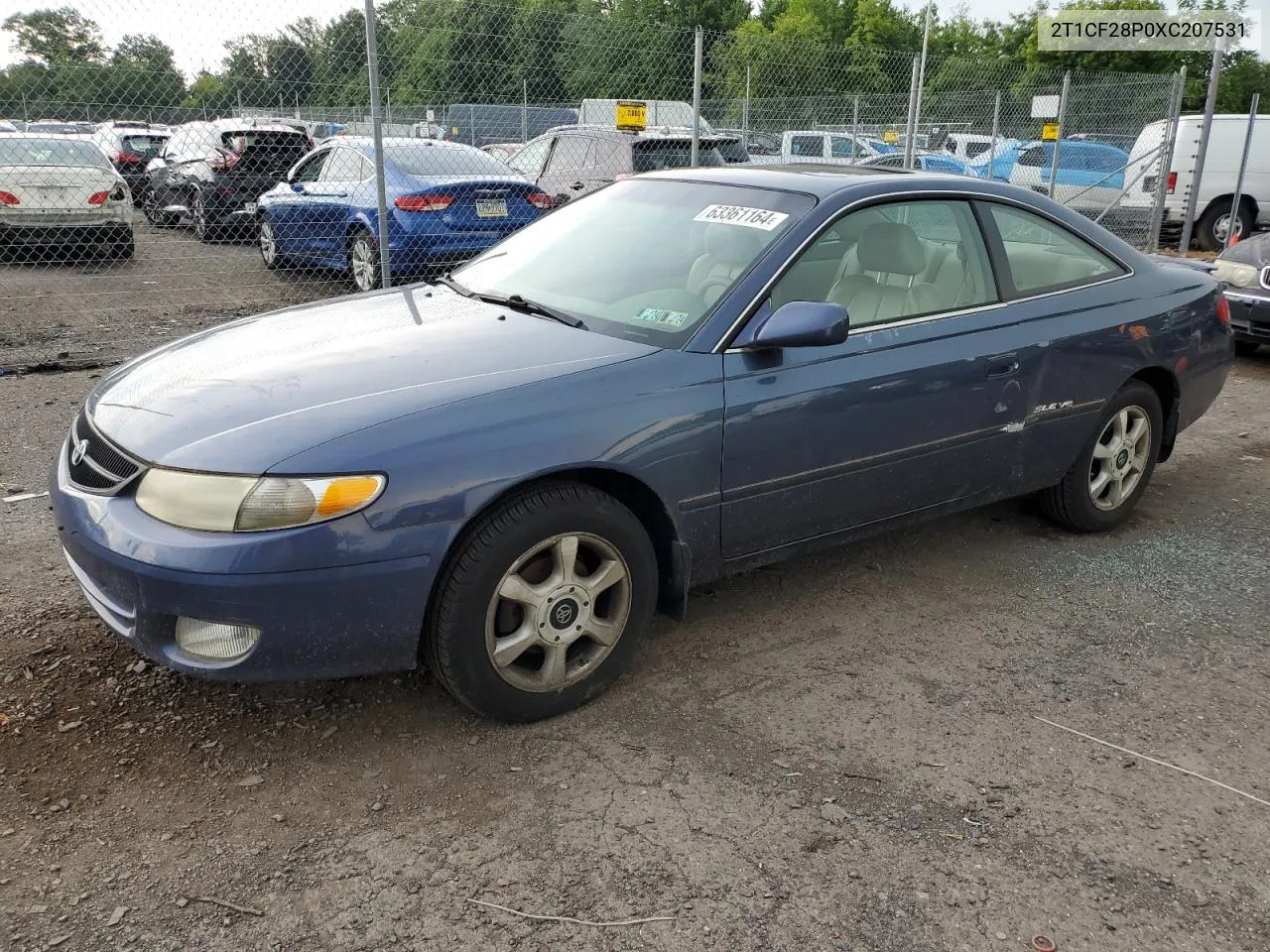 1999 Toyota Camry Solara Se VIN: 2T1CF28P0XC207531 Lot: 63361164