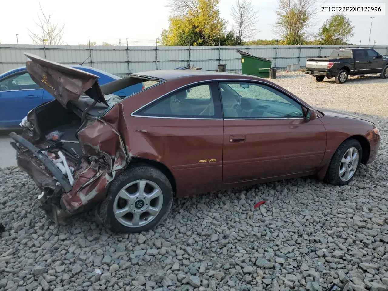 1999 Toyota Camry Solara Se VIN: 2T1CF22P2XC120996 Lot: 72567974