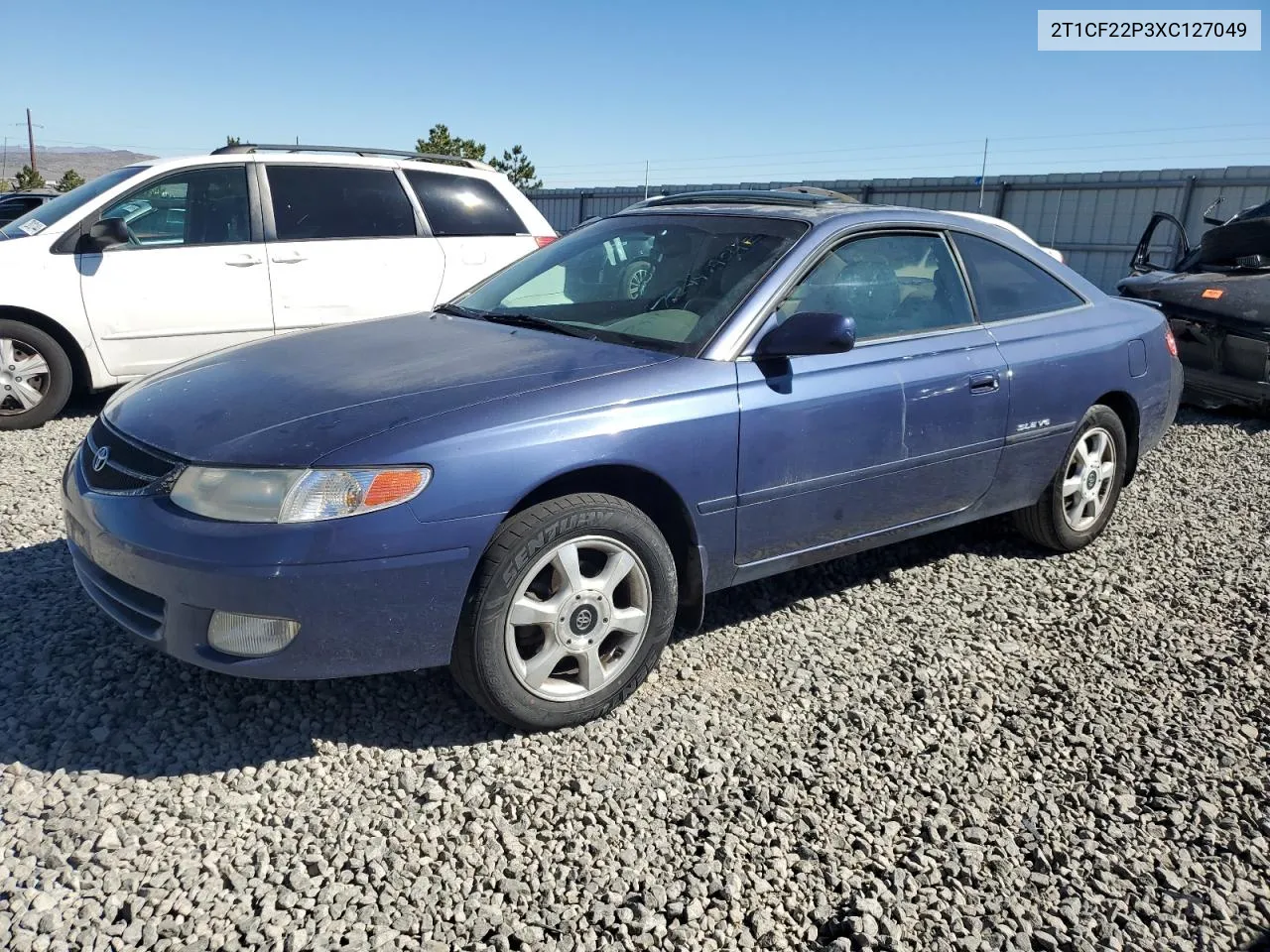 1999 Toyota Camry Solara Se VIN: 2T1CF22P3XC127049 Lot: 72990984