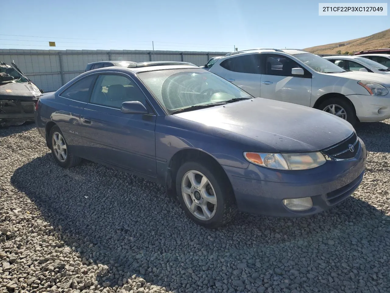 1999 Toyota Camry Solara Se VIN: 2T1CF22P3XC127049 Lot: 72990984