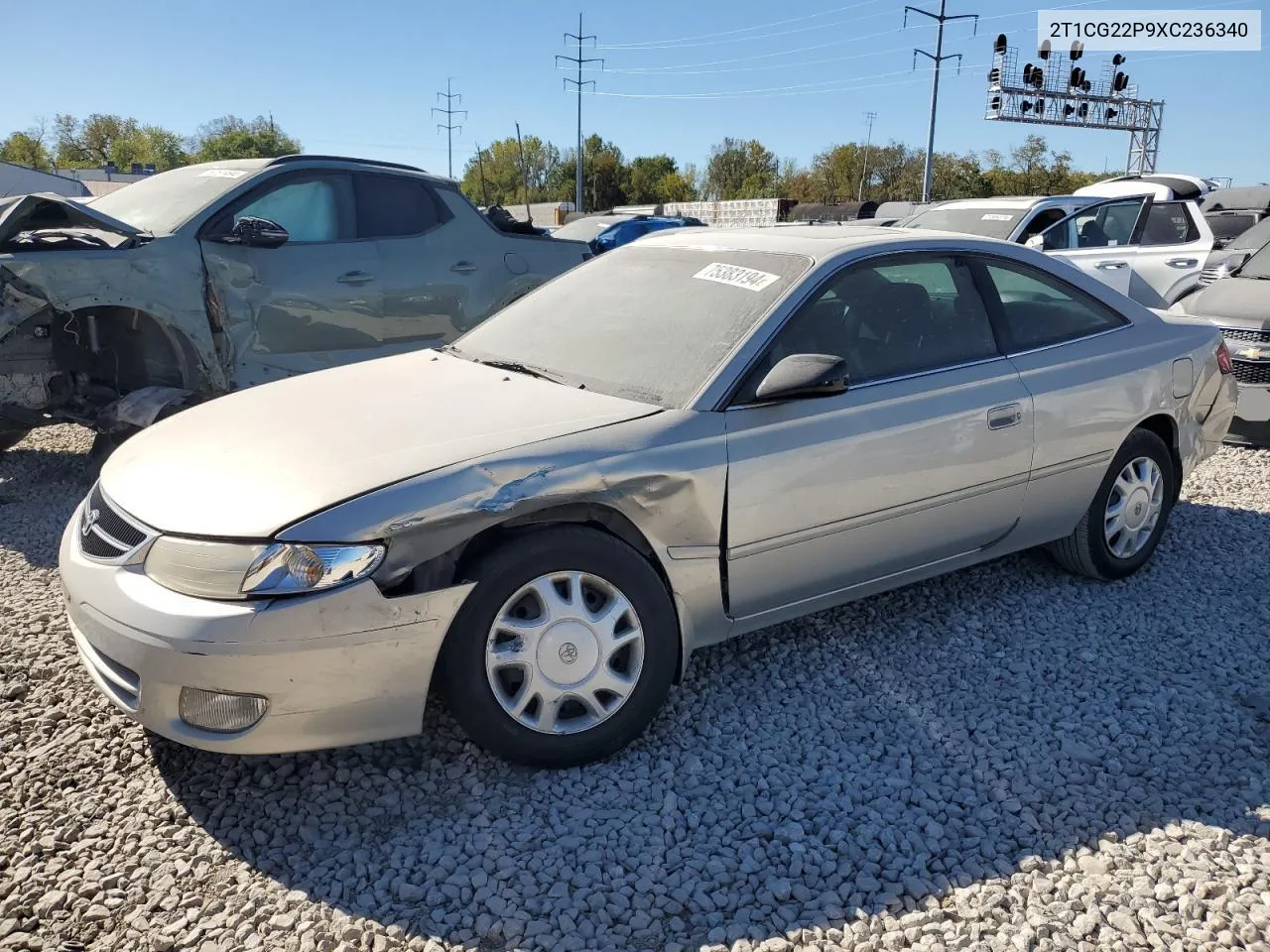 1999 Toyota Camry Solara Se VIN: 2T1CG22P9XC236340 Lot: 75383194