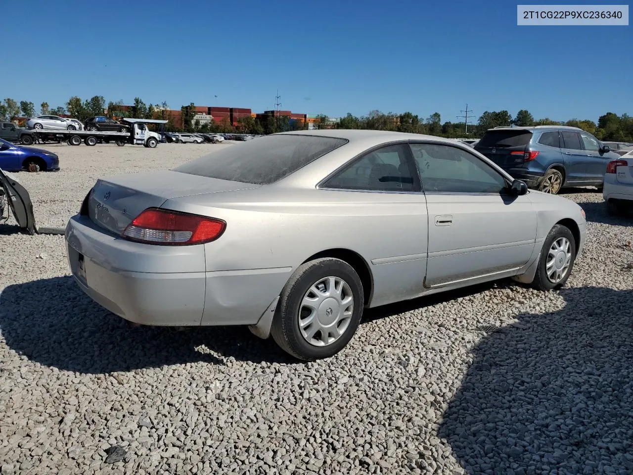 1999 Toyota Camry Solara Se VIN: 2T1CG22P9XC236340 Lot: 75383194