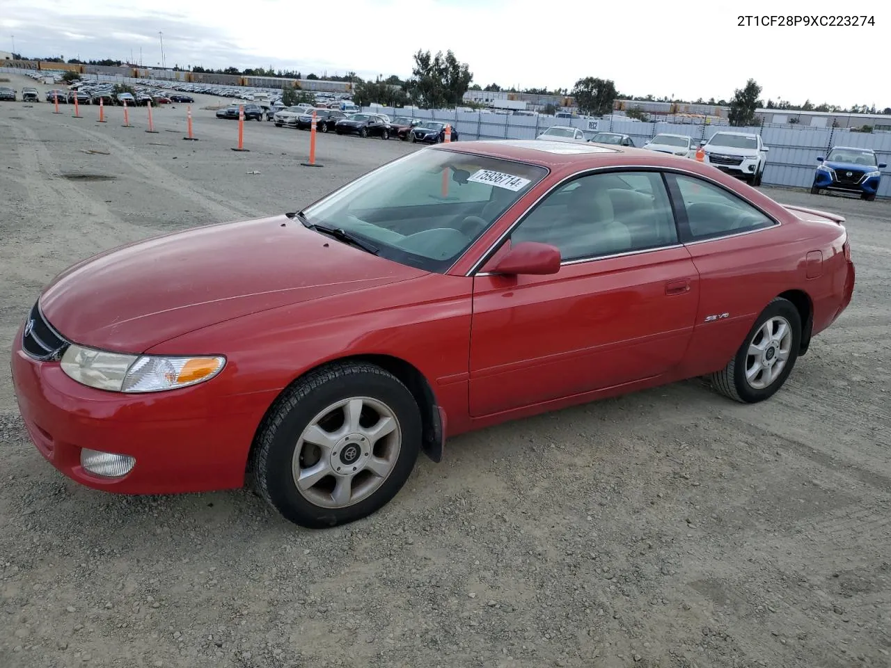 1999 Toyota Camry Solara Se VIN: 2T1CF28P9XC223274 Lot: 75936714