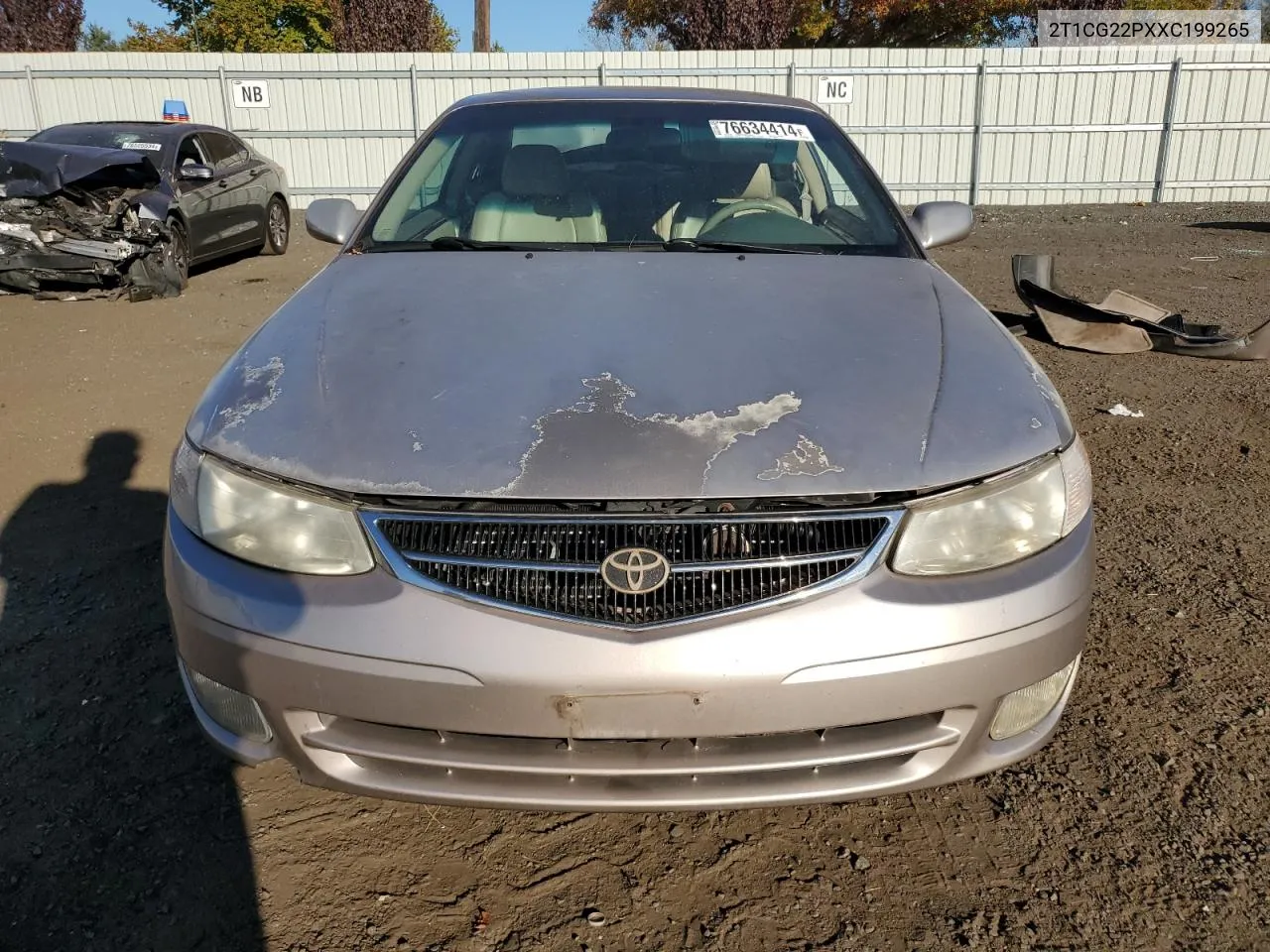 1999 Toyota Camry Solara Se VIN: 2T1CG22PXXC199265 Lot: 76634414