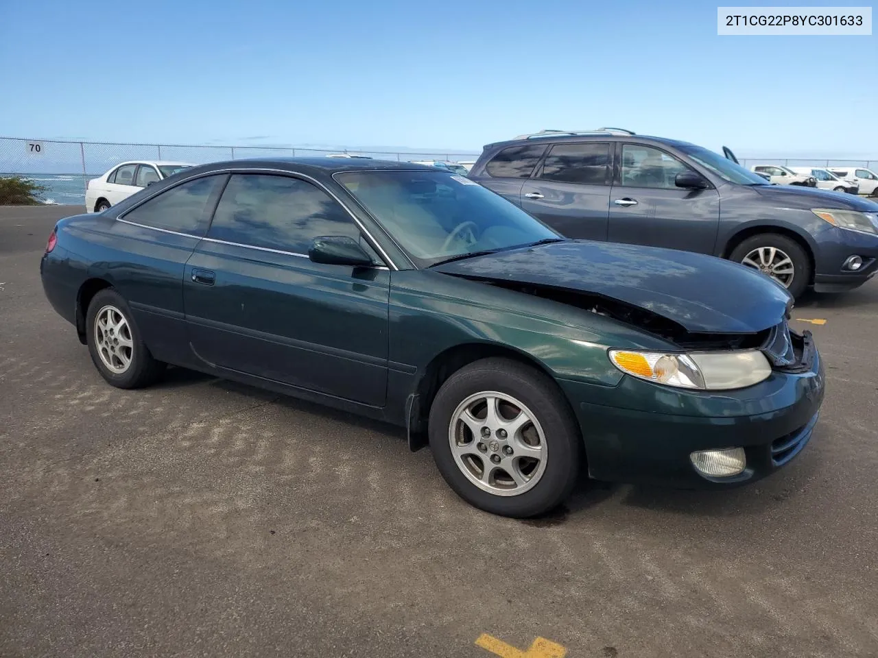 2000 Toyota Camry Solara Se VIN: 2T1CG22P8YC301633 Lot: 65861784