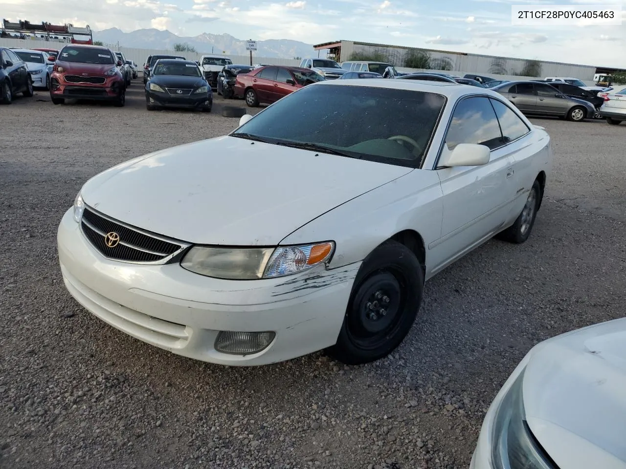 2000 Toyota Camry Solara Se VIN: 2T1CF28P0YC405463 Lot: 67098234