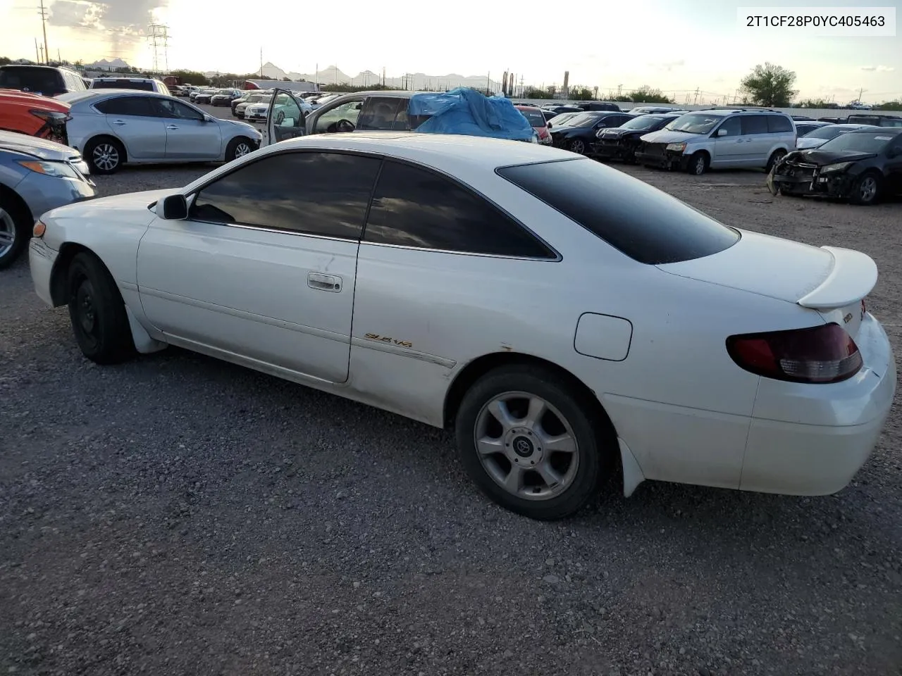 2000 Toyota Camry Solara Se VIN: 2T1CF28P0YC405463 Lot: 67098234