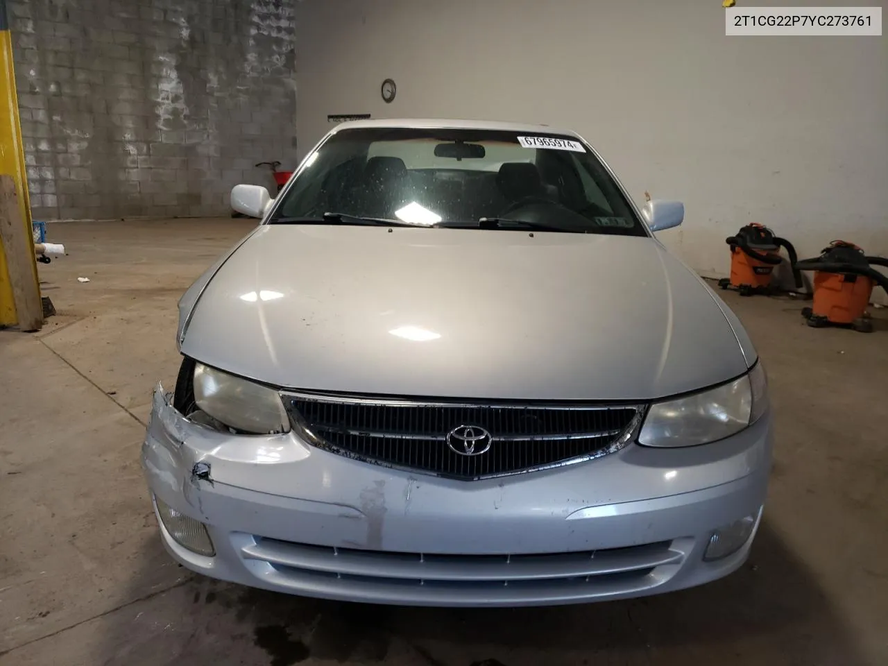 2000 Toyota Camry Solara Se VIN: 2T1CG22P7YC273761 Lot: 67965974