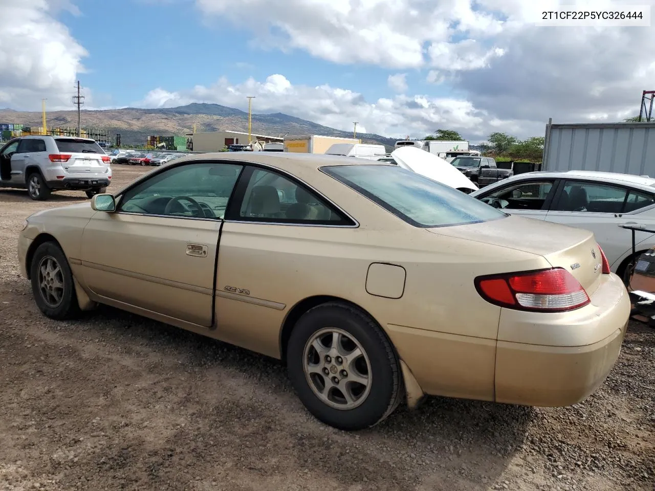 2000 Toyota Camry Solara Se VIN: 2T1CF22P5YC326444 Lot: 68367754