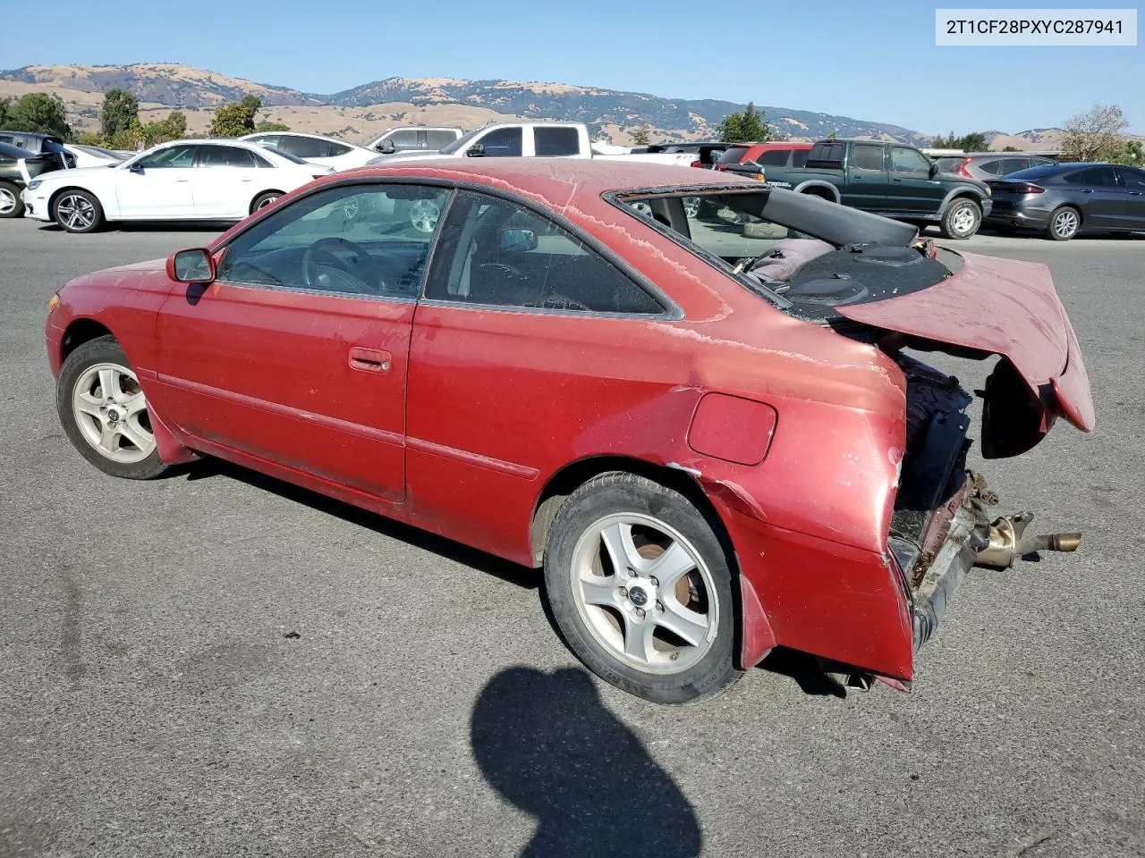 2000 Toyota Camry Solara Se VIN: 2T1CF28PXYC287941 Lot: 69505834