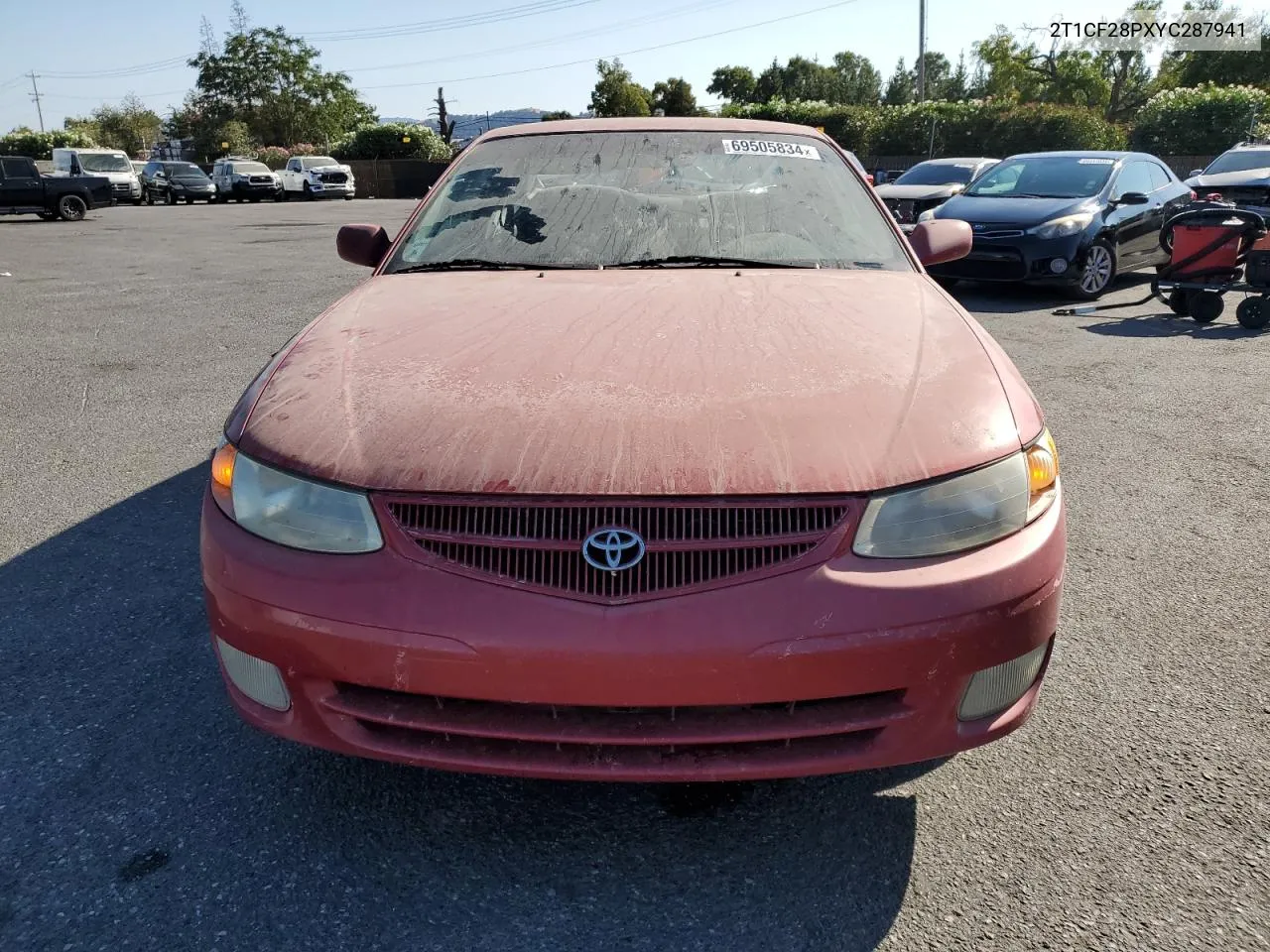 2000 Toyota Camry Solara Se VIN: 2T1CF28PXYC287941 Lot: 69505834