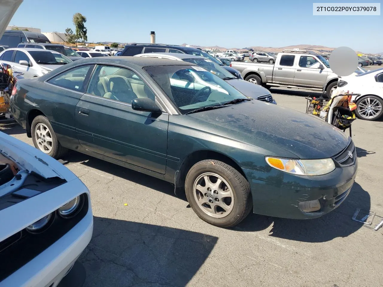 2000 Toyota Camry Solara Se VIN: 2T1CG22P0YC379078 Lot: 70682414