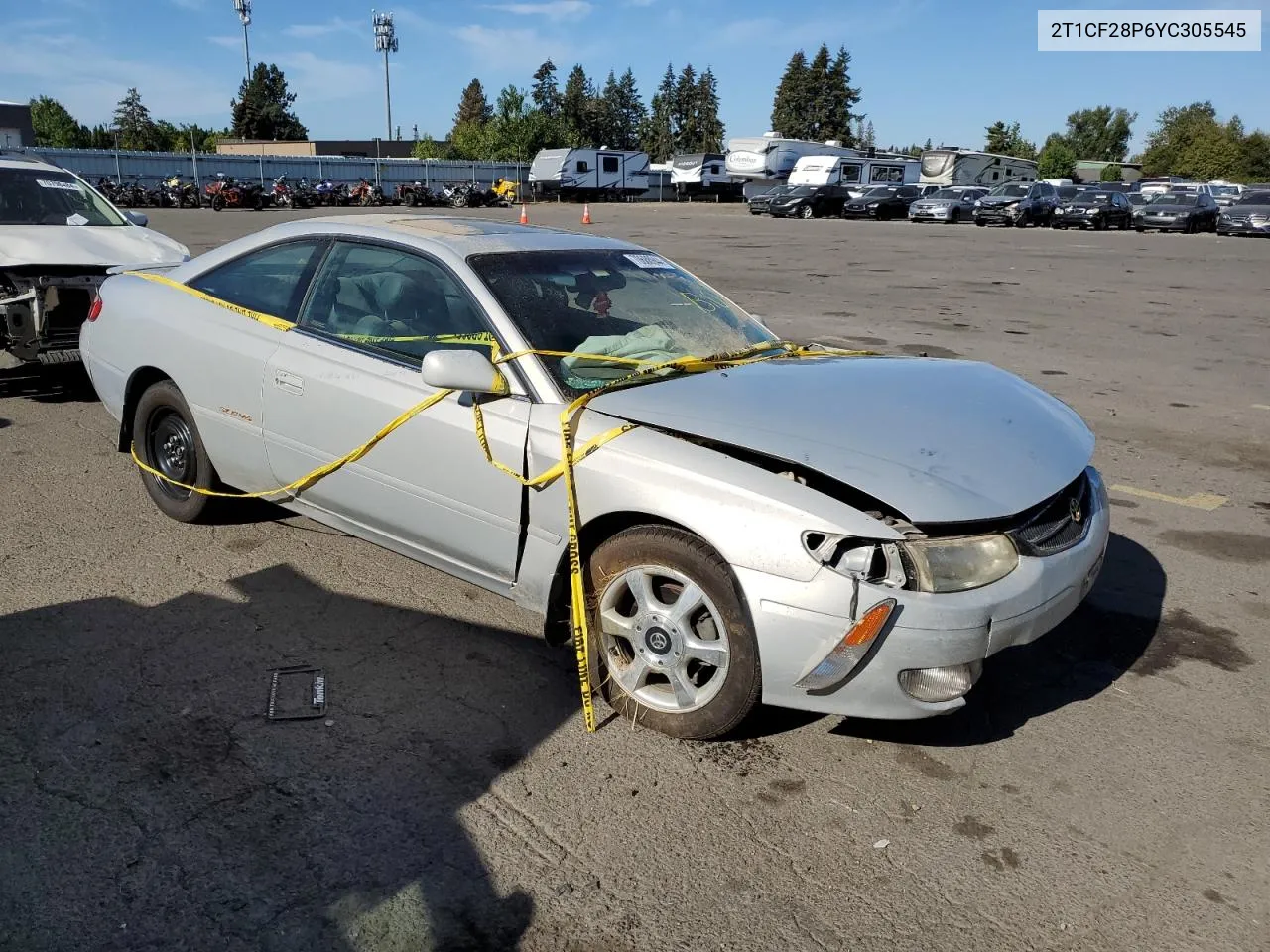 2000 Toyota Camry Solara Se VIN: 2T1CF28P6YC305545 Lot: 70688944