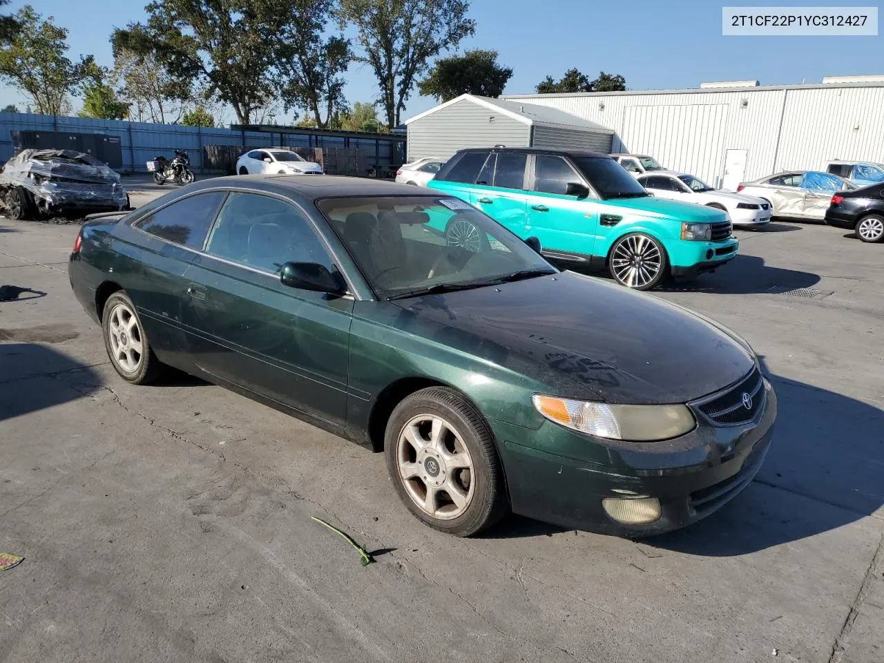 2000 Toyota Camry Solara Se VIN: 2T1CF22P1YC312427 Lot: 72077714