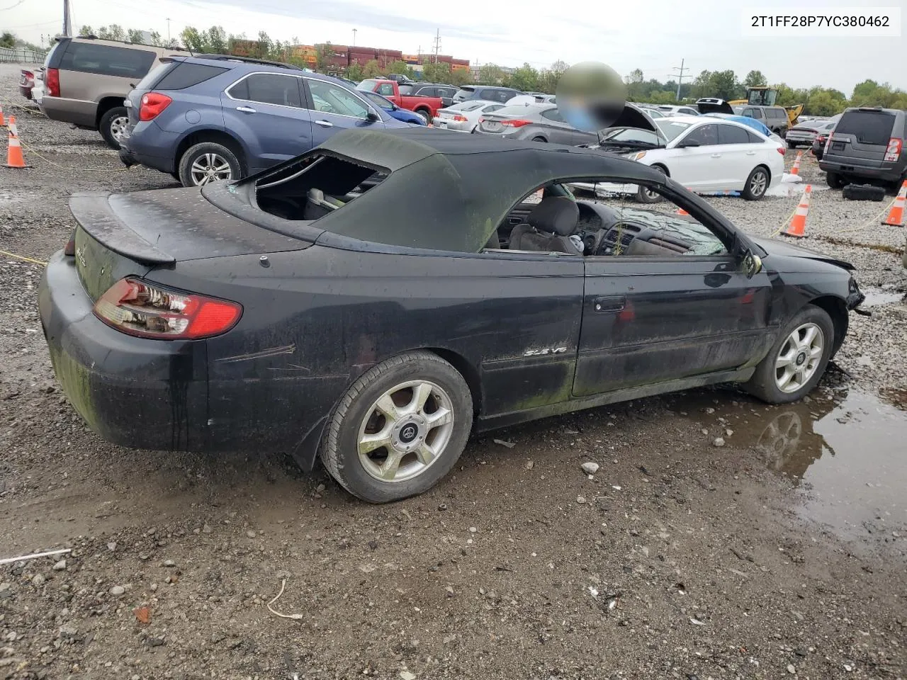 2000 Toyota Camry Solara Se VIN: 2T1FF28P7YC380462 Lot: 73055924